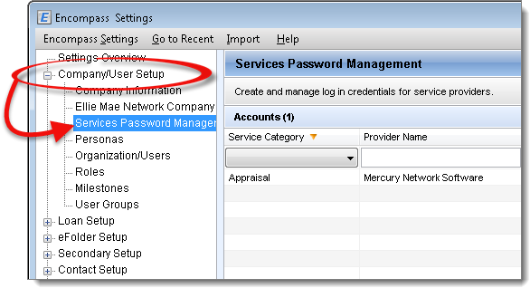 Company User Setup