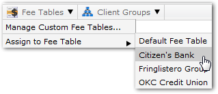 Assign to Fee Table