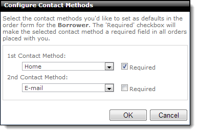 Configure Contact Methods