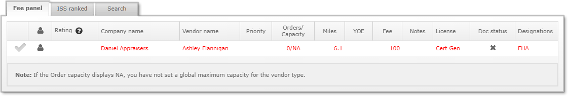 Vendor select search