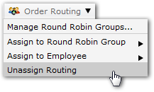 Unassign Routing