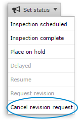 Cancel Revision Request