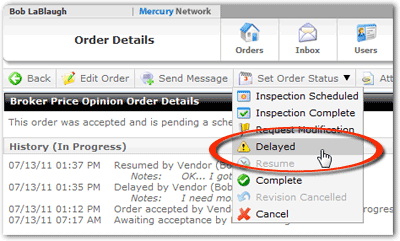Delay Orders